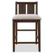 Furniture of America Kael Wood 3-Piece Counter Dining Table Set in Cherry