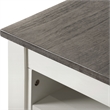 Furniture of America Kael Wood 3-Piece Counter Dining Table Set in White