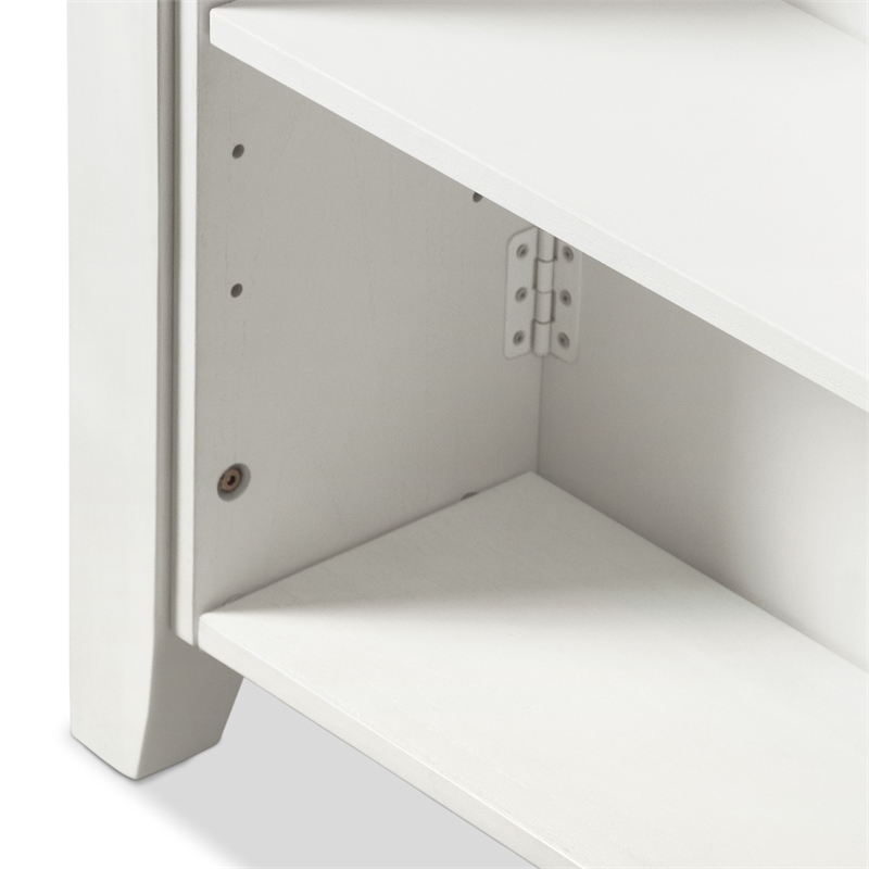 Furniture of America Kael Wood 3-Piece Counter Dining Table Set in White