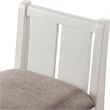 Furniture of America Kael Wood 3-Piece Counter Dining Table Set in White