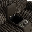 Furniture of America Esmalt Fabric 2-Piece Manual Reclining Sofa Set in Brown