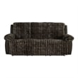 Furniture of America Esmalt Fabric 2-Piece Manual Reclining Sofa Set in Brown