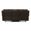 Furniture of America Esmalt Fabric 2-Piece Manual Reclining Sofa Set in Brown