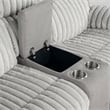 Furniture of America Esmalt Fabric 2-Piece Manual Reclining Sofa Set in Gray