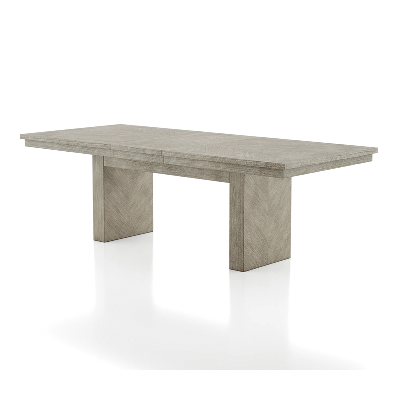 Furniture of America Westely Wood 7-Piece Dining Table Set in Natural