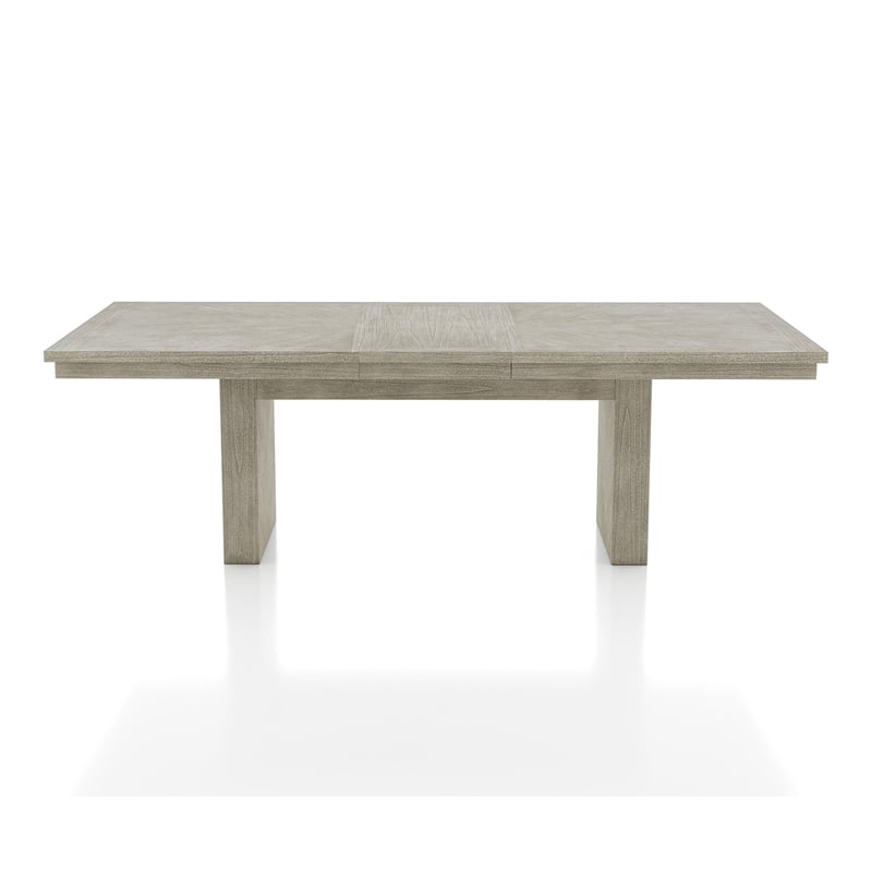 Furniture of America Westely Wood 7-Piece Dining Table Set in Natural