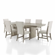 Furniture of America Westely Wood 7-Piece Dining Table Set in Natural