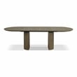 Furniture of America Vrusales Wood 9-Piece Dining Table Set in Oak