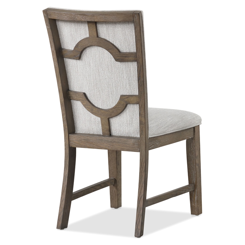 Furniture of America Vrusales Wood 9-Piece Dining Table Set in Oak