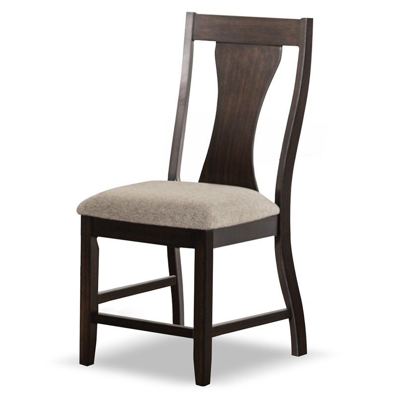 Furniture of America Alaric Wood 5-Piece Round Dining Table Set in Espresso