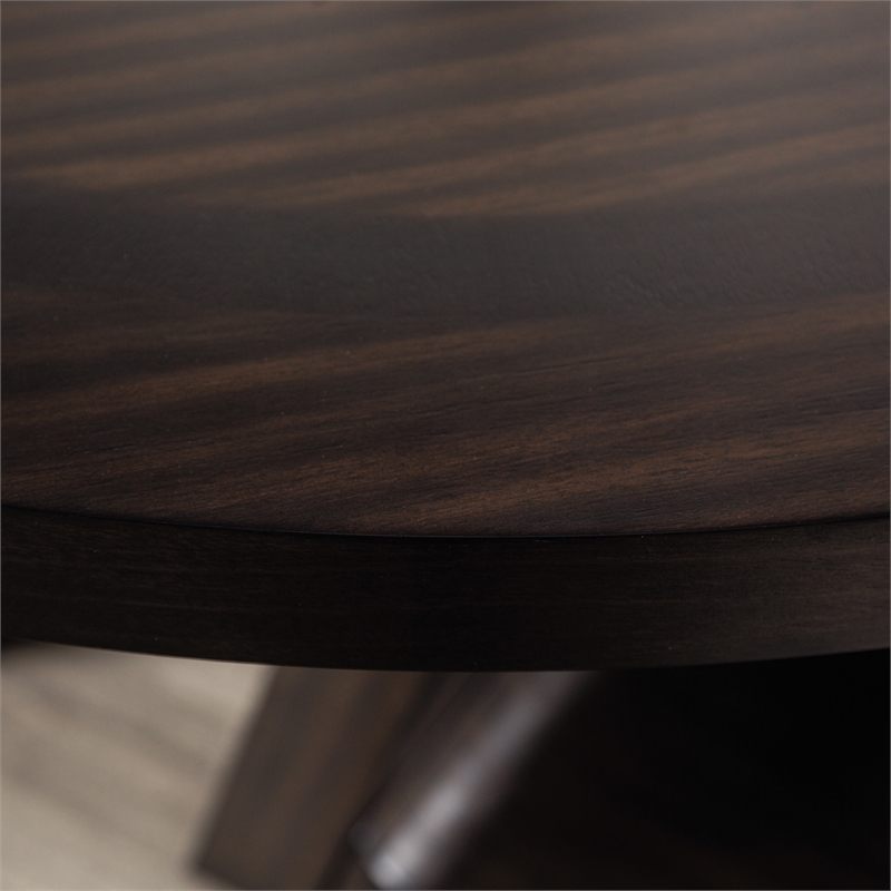 Furniture of America Alaric Wood 7-Piece Round Dining Table Set in Espresso