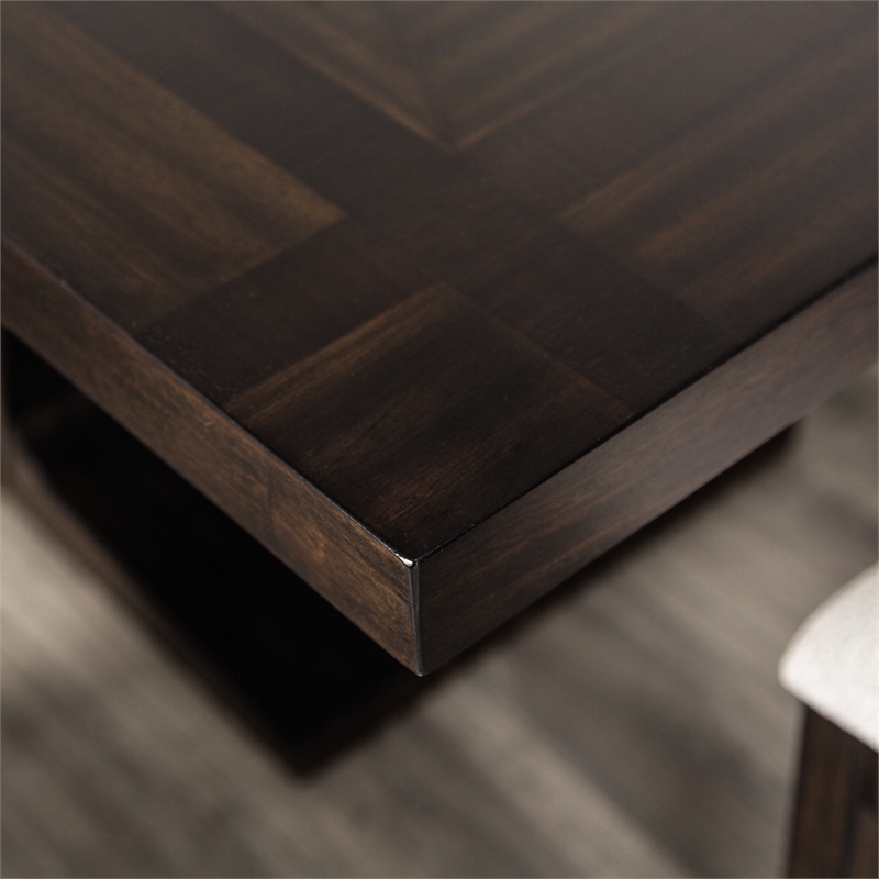 Furniture of America Alaric Wood 7-Piece Dining Table Set in Espresso
