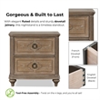 Furniture of America Weile Wood Queen 3-Piece Bedroom Set in Oak