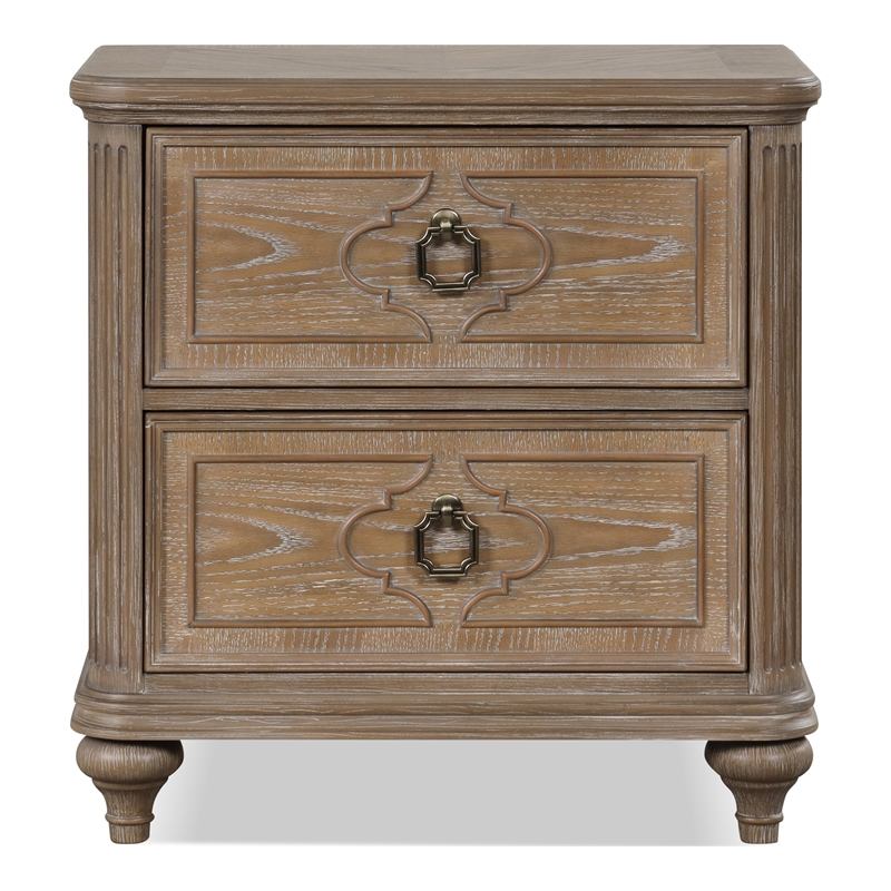 Furniture of America Weile Wood Queen 3-Piece Bedroom Set in Oak