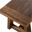 Furniture of America Zephyrine Padded Fabric and Wood Dining Bench in Brown