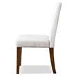Furniture of America Zephyrine Wood and Fabric Side Chairs in Brown (Set of 2)
