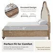 Furniture of America Weile Wood King 5-Piece Bedroom Set in Oak