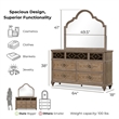 Furniture of America Weile Wood King 5-Piece Bedroom Set in Oak