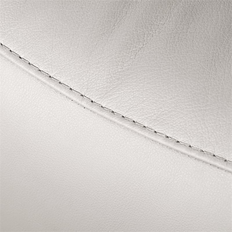 Furniture of America Sorin White Leather 2-Piece Manual Reclining Sofa Set