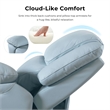 Furniture of America Sorin White Leather 2-Piece Manual Reclining Sofa Set