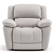 Furniture of America Sorin White Leather 3-Piece Manual Reclining Sofa Set