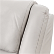 Furniture of America Sorin Antique White Leather Match Manual Reclining Loveseat
