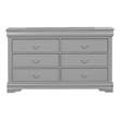 Furniture of America Toni Wood Dovetail 6-Drawer Dresser in Gray