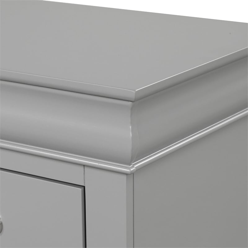 Furniture of America Toni Wood 3-Piece Queen Bedroom Set in Gray