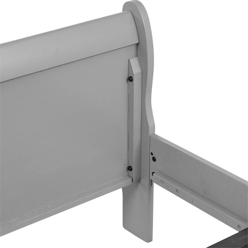 Furniture of America Toni Wood 3-Piece Twin Bedroom Set in Gray