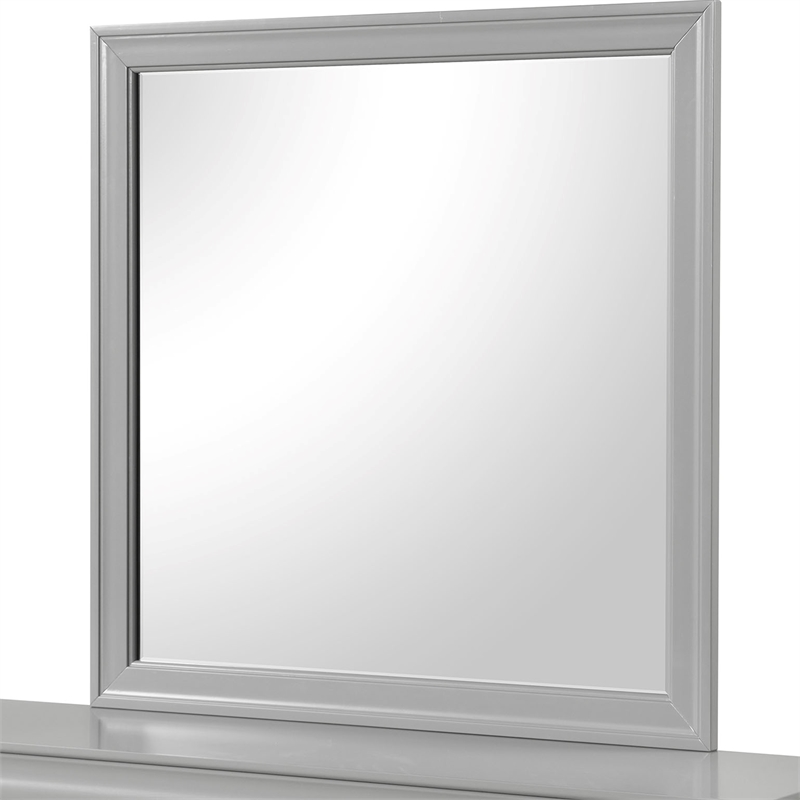 Furniture of America Toni Wood 4-Piece Twin Bedroom Set in Gray