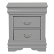 Furniture of America Toni Wood Dovetail 2-Drawer Nightstand in Gray