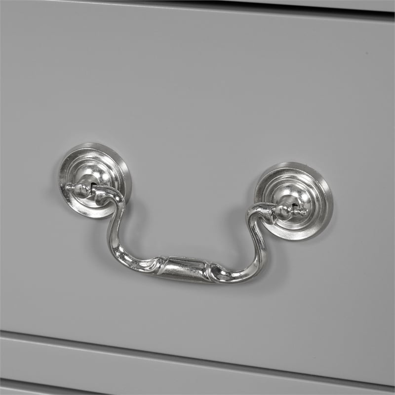 Furniture of America Toni Wood 3-Piece Nightstand and Dresser Set in Gray