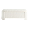 Furniture of America Alessia Corduroy Fabric Storage Compartment Bench in Beige