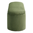 Furniture of America Alessia Corduroy Fabric Storage Compartment Bench in Green