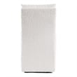 Furniture of America Mortimer Boucle Fabric Swivel White Side Chair with Casters