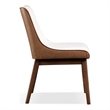 Furniture of America Lysander Boucle Fabric Side Chairs in Walnut (Set of 2)