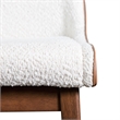 Furniture of America Lysander Boucle Fabric Side Chairs in Walnut (Set of 2)