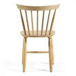 Furniture of America Alakez Solid Wood Spindle Back Side Chair in Oak (Set of 2)