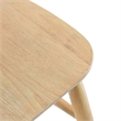Furniture of America Alakez Solid Wood Spindle Back Side Chair in Oak (Set of 2)