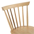 Furniture of America Alakez Solid Wood Spindle Back Side Chair in Oak (Set of 2)