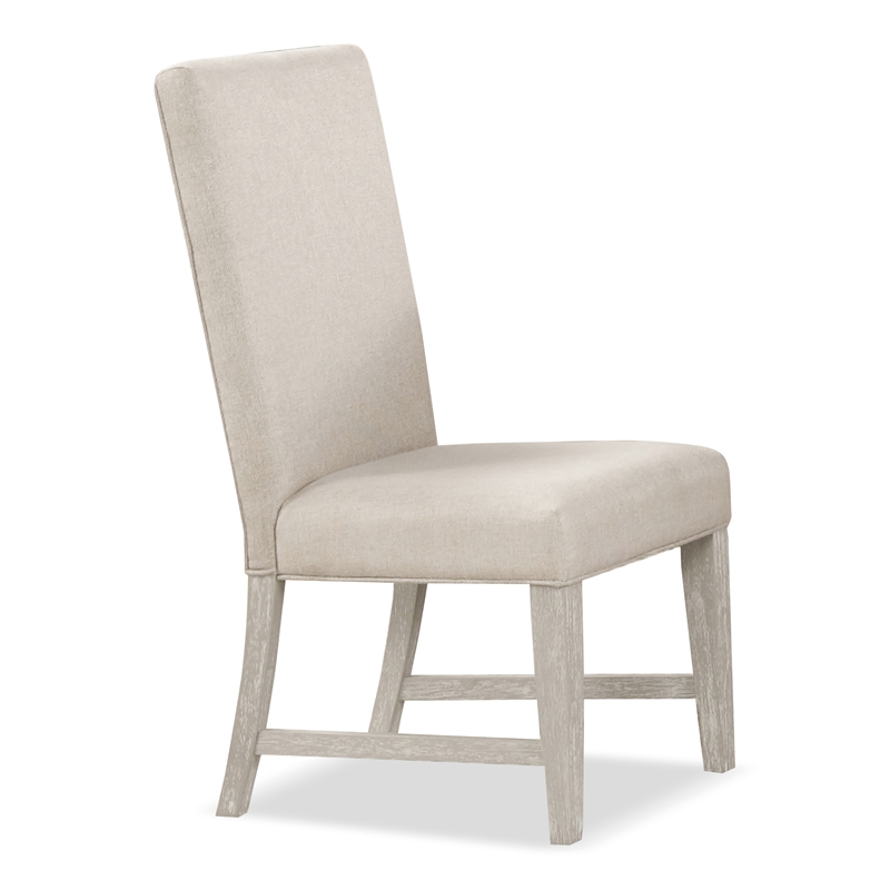 Furniture of America Celestia Solid Wood Side Chairs in Light Gray (Set of 2)
