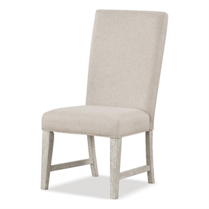 Furniture of America Celestia Solid Wood Side Chairs in Light Gray (Set of 2)