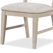 Furniture of America Don Fabric Upholstered Side Chairs in Oak (Set of 2)