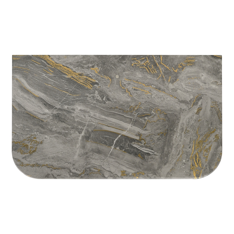 Furniture of America Bruna Solid Wood 2-Drawer Nightstand with LED in Light Gray