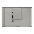 Furniture of America Bruna Solid Wood Queen Platform Bed with LED in Light Gray