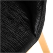 Furniture of America Balast Faux Leather Side Chairs in Black (Set of 2)