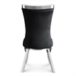 Furniture of America Balast Velvet Upholstered Side Chairs in Black (Set of 2)