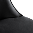 Furniture of America Balast Velvet Upholstered Side Chairs in Black (Set of 2)
