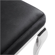 Furniture of America Balast Velvet Upholstered Side Chairs in Black (Set of 2)