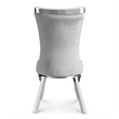 Furniture of America Balast Velvet Upholstered Side Chairs in Gray (Set of 2)